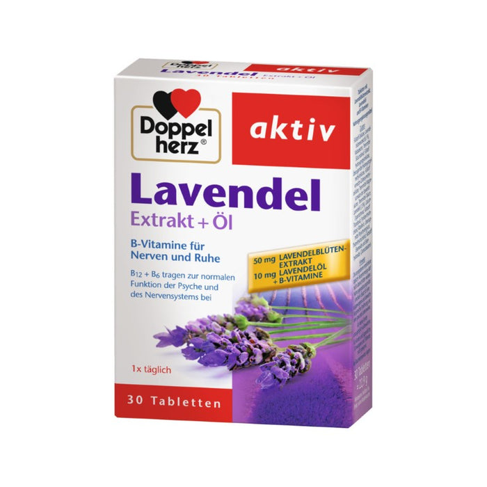 Doppelherz Lavendel Extrakt + Öl, 30 pc Tablettes
