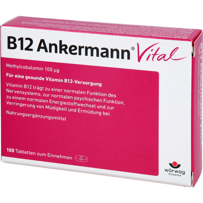 B12 Ankermann  Vital, 100 pc Tablettes