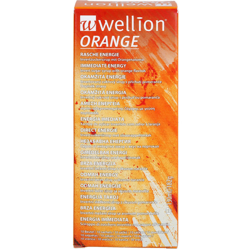 Wellion Orange Invertzuckersirup 13 ml Lösung für schnelle Energie, 10 St. Lösung