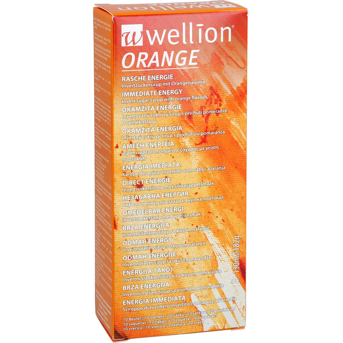 Wellion Orange Invertzuckersirup 13 ml Lösung für schnelle Energie, 10 St. Lösung