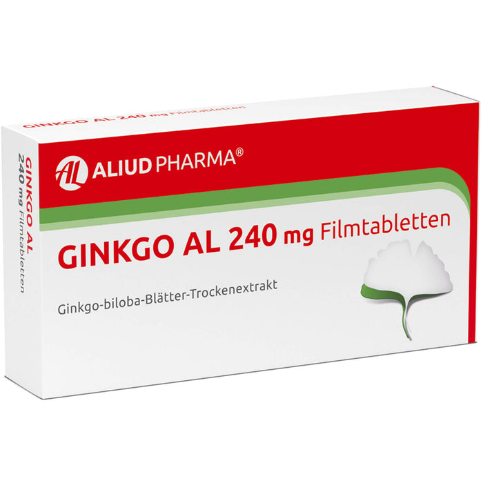 Ginkgo AL 240 mg Filmtabletten bei altersbedingten Gedächtniseinbußen mit leichter Demenz, 120 pc Tablettes