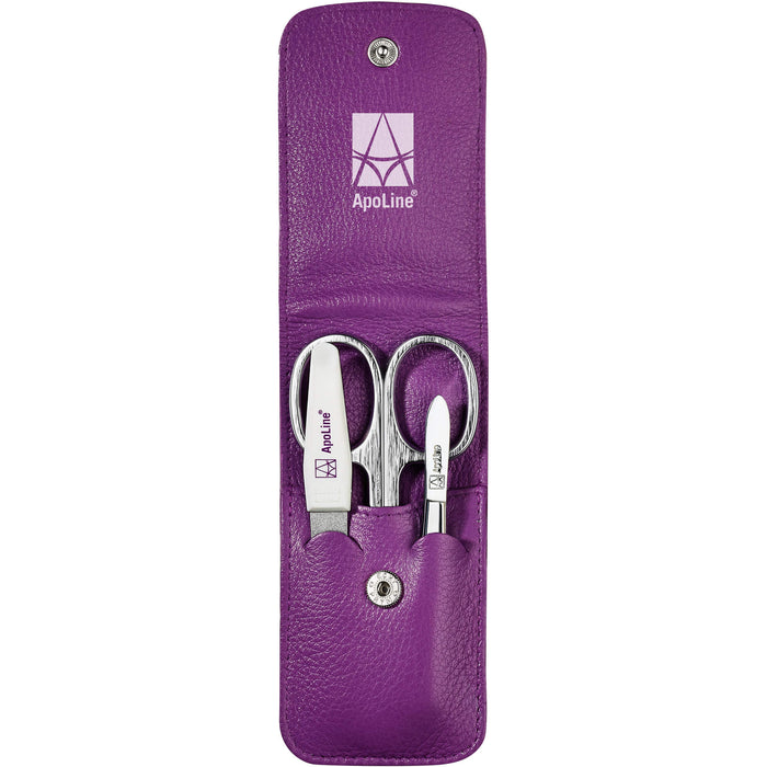 ApoLine Manicure Etui lila 3-teilig, 1 pcs. Accessory