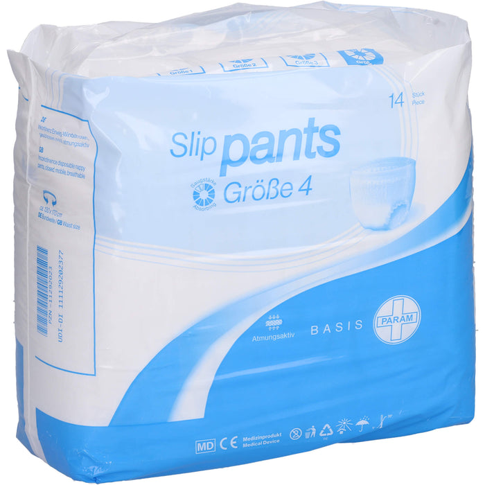 PARAM SLIP PANTS BASIS GR 4, 14 pcs. Nappy trousers