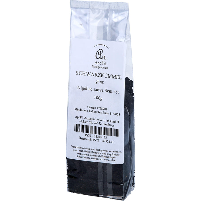ApoFit Schwarzkümmel ganz, 100 g Semences