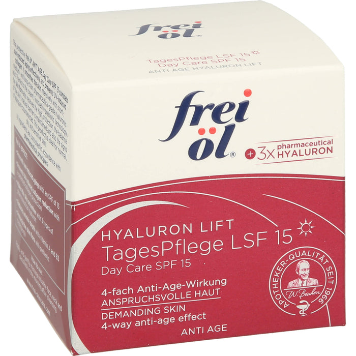 Frei öl Anti Age Hyaluron Lift Tagespflege LSF 15, 50 ml Crème