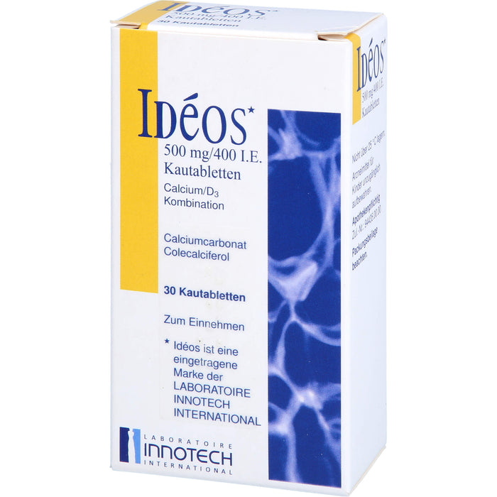 Ideos 500 mg / 400 I.E. kohlpharma Kautabletten, 30 St. Tabletten