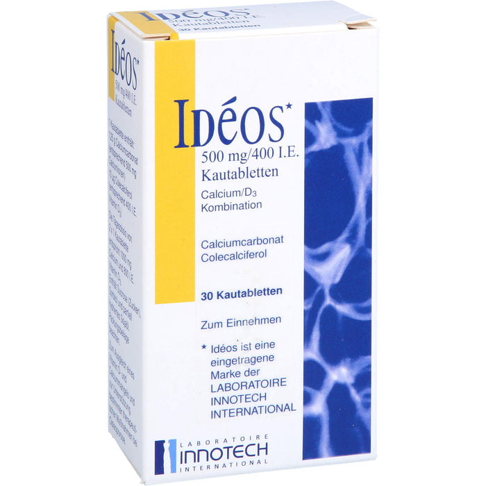 Ideos 500 mg / 400 I.E. kohlpharma Kautabletten, 30 St. Tabletten