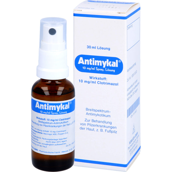 Antimykal 10 mg / ml Spray bei Fußpilz, 30 ml Solution