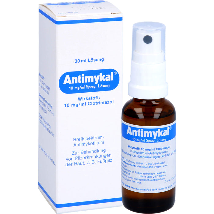 Antimykal 10 mg / ml Spray bei Fußpilz, 30 ml Solution