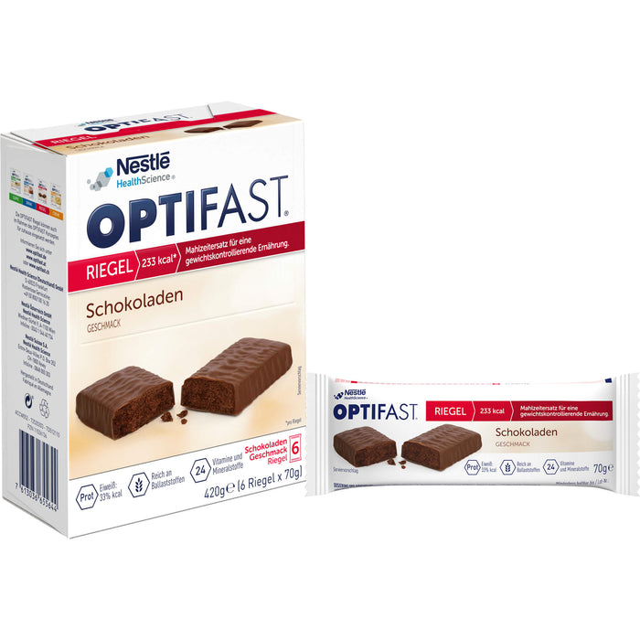 OPTIFAST Riegel Schokoladen Geschmack, 6 pcs. Bar