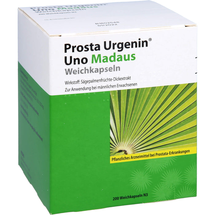 Madaus Prosta Urgenin Uno 320 mg Weichkapseln bei Prostata Erkrankungen, 200 St. Kapseln