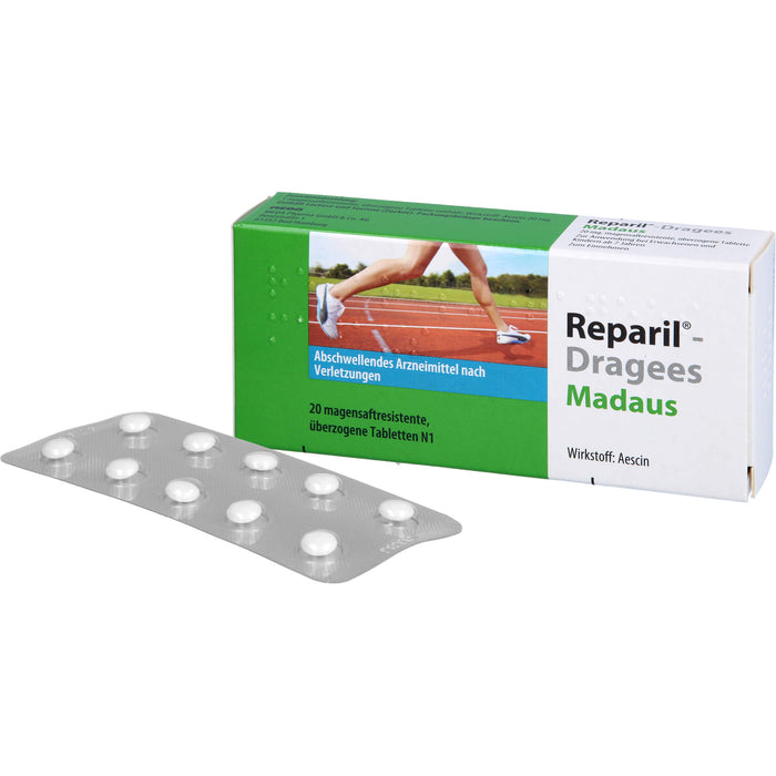 Reparil®-Dragees Madaus 20 mg, magensaftresistente, überzogene Tablette, 20 St TMR