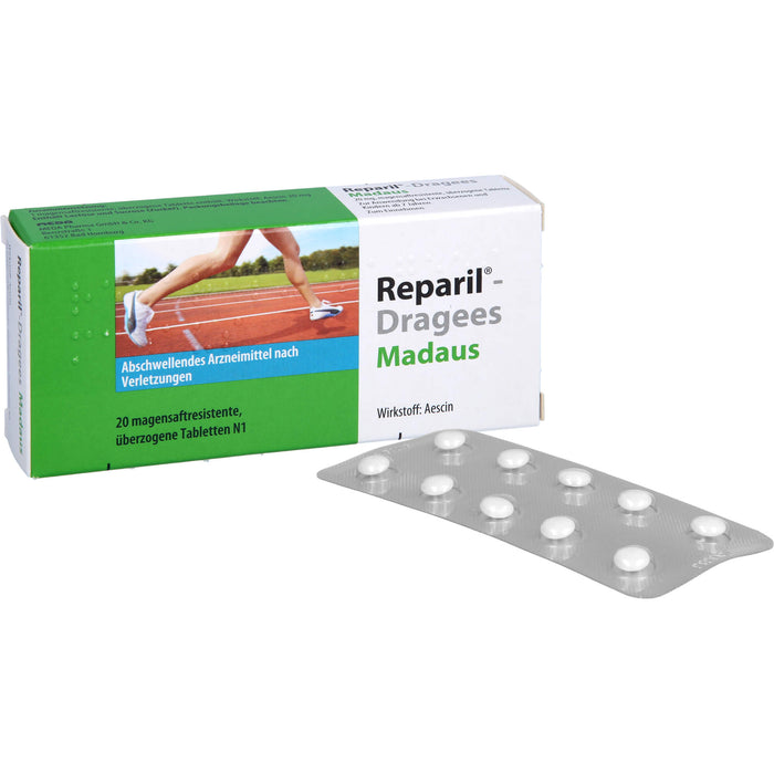 Reparil®-Dragees Madaus 20 mg, magensaftresistente, überzogene Tablette, 20 St TMR