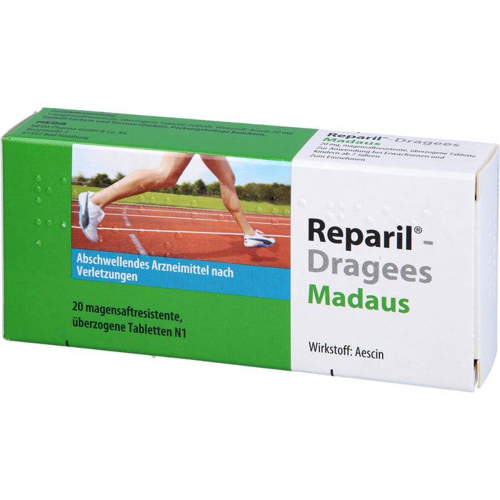 Reparil®-Dragees Madaus 20 mg, magensaftresistente, überzogene Tablette, 20 St TMR