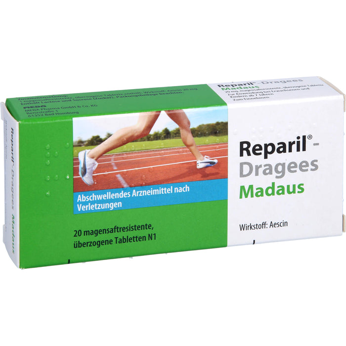 Reparil®-Dragees Madaus 20 mg, magensaftresistente, überzogene Tablette, 20 St TMR