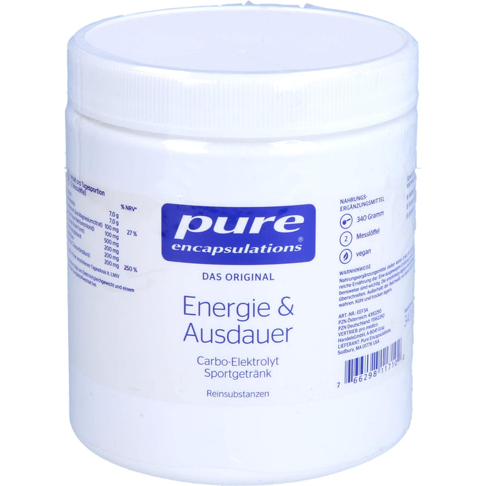 Pure Encapsulations Energie & Ausdauer Pulver, 340 g Pulver