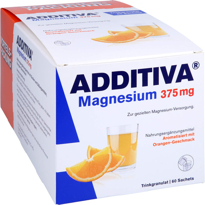 ADDITIVA Magnesium 375mg Sachets, 60 pc Poudre