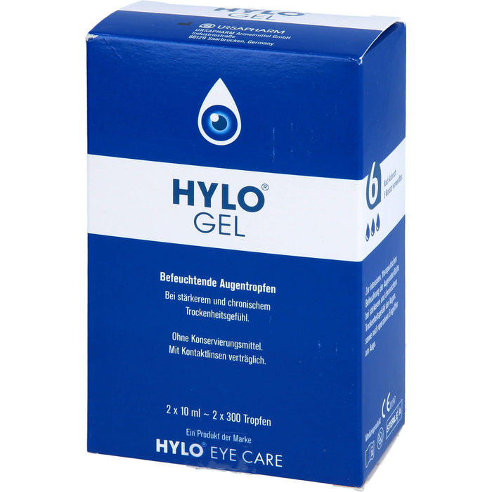 Hylo-Gel Bios Medical befeuchtende Augentropfen, 20 ml Solution