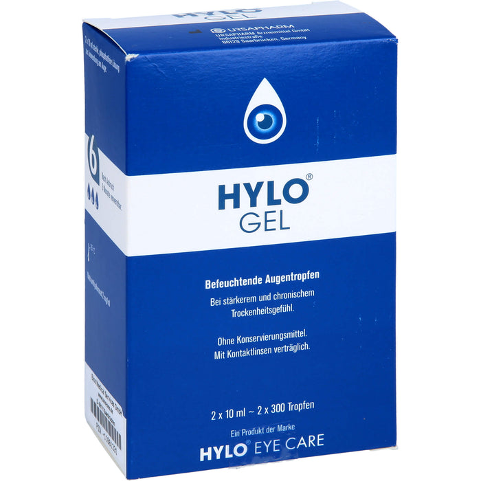 Hylo-Gel Bios Medical befeuchtende Augentropfen, 20 ml Solution