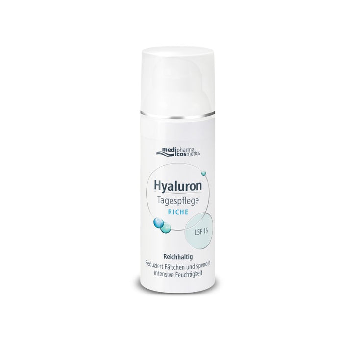 Medipharma Cosmetics Hyaluron Tagespflege riche LSF 15, 50 ml Cream