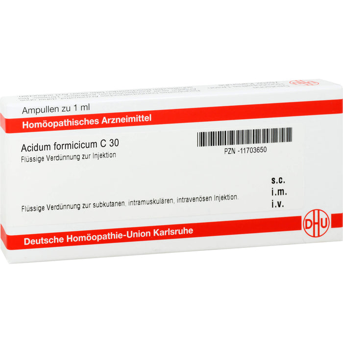 DHU Acidum formicicum C30 Ampullen, 8 pc Ampoules