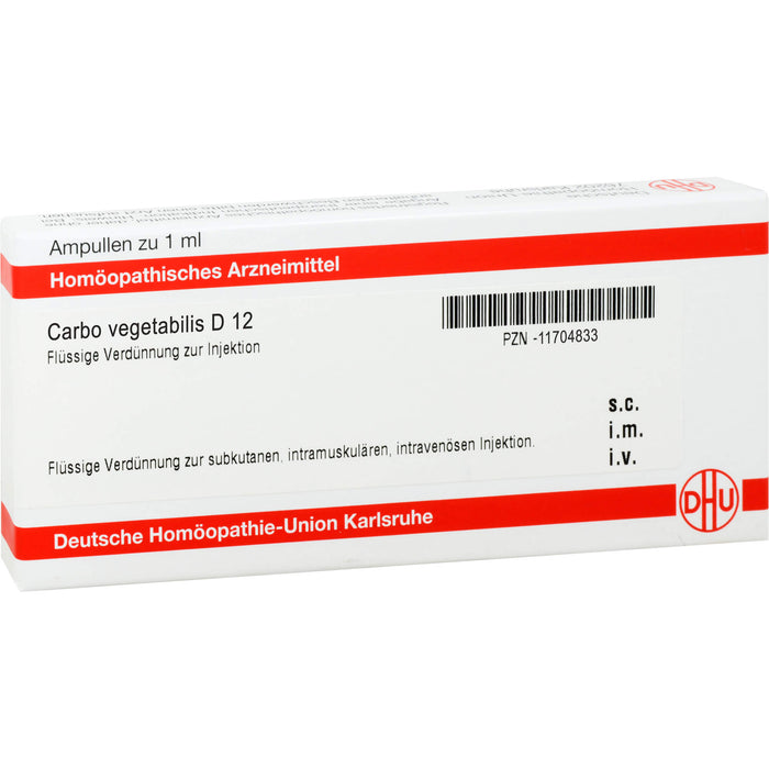 DHU Carbo vegetabilis D12 Ampullen, 8 pc Ampoules