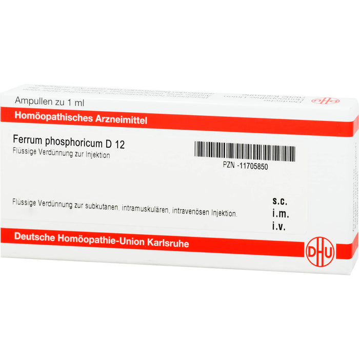 Ferrum phosphoricum D12 DHU Ampullen, 8 pcs. Ampoules
