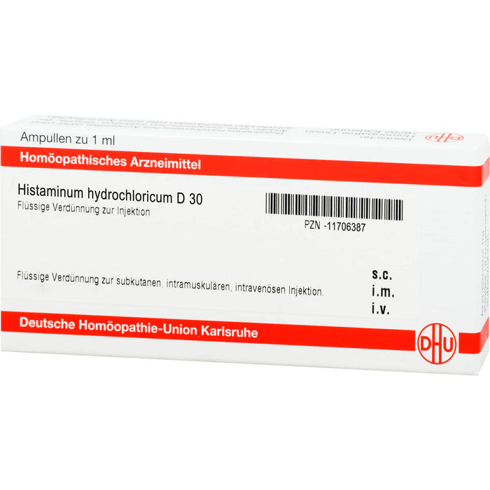 Histaminum hydrochloricum D30 DHU Ampullen, 8 pcs. Ampoules