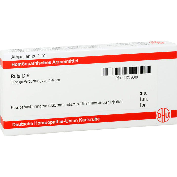 DHU Ruta D6 Ampullen, 8 pc Ampoules