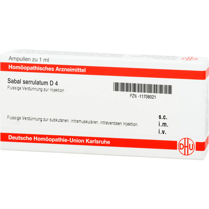 Sabal serrulatum D4 DHU Ampullen, 8 pc Ampoules