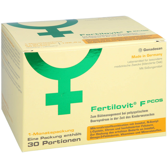 Fertilovit F PCOS 60 Kapseln + 30 Pulver-Sticks, 30 pc Paquet