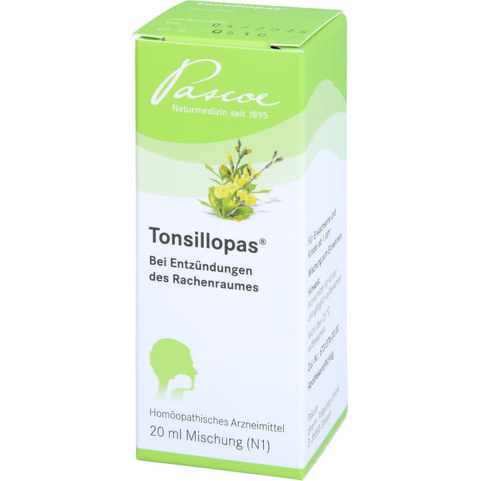 Tonsillopas Mischung bei Entzündungen des Rachenraumes, 20 ml Solution