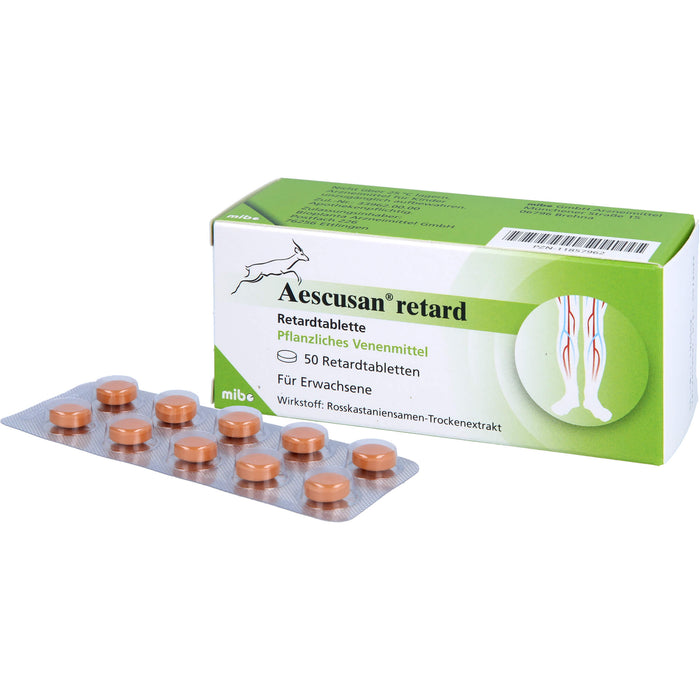 Aescusan Retardtabletten Venenmittel, 50 pc Tablettes