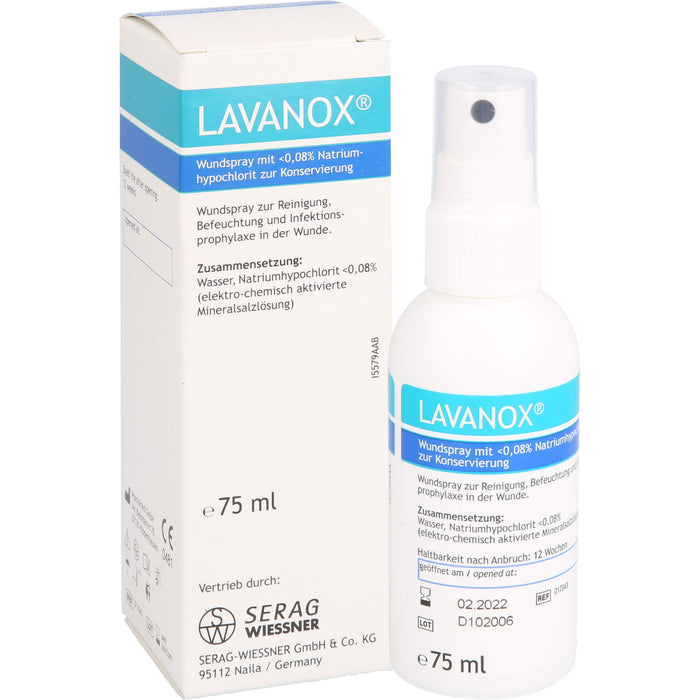LAVANOX Wundspray, 75 ml Solution