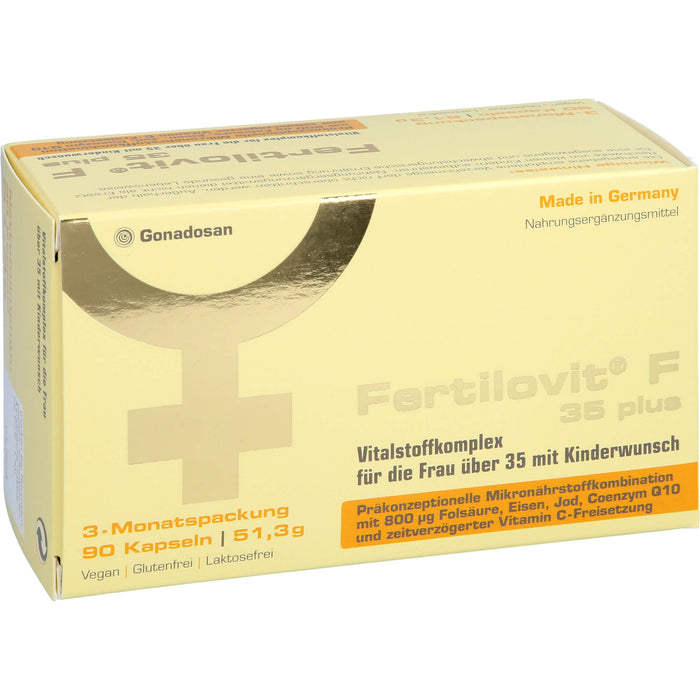 Fertilovit F 35 plus Kapseln für die Frau über 35 mit Kinderwunsch, 90 pc Capsules