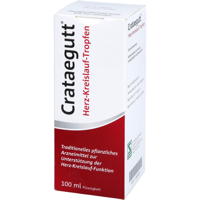 Crataegutt  Herz-Kreislauf-Tropfen, 100 ml Lösung