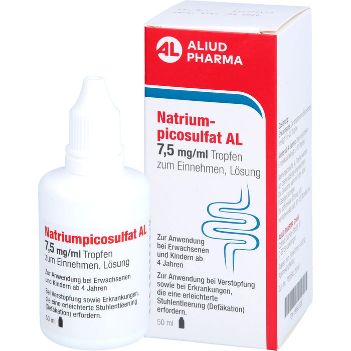 Natriumpicosulfat AL 7,5 mg / ml bei Verstopfung, 50 ml Lösung