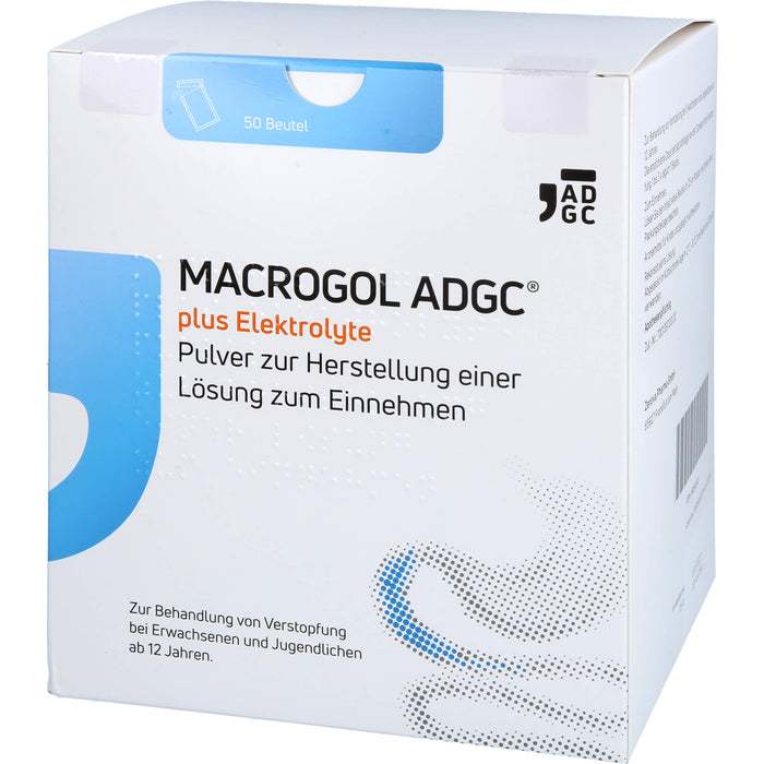 ADGC Macrogol plus Elektrolyte Pulver gegen Verstopfungen, 50 pcs. Sachets