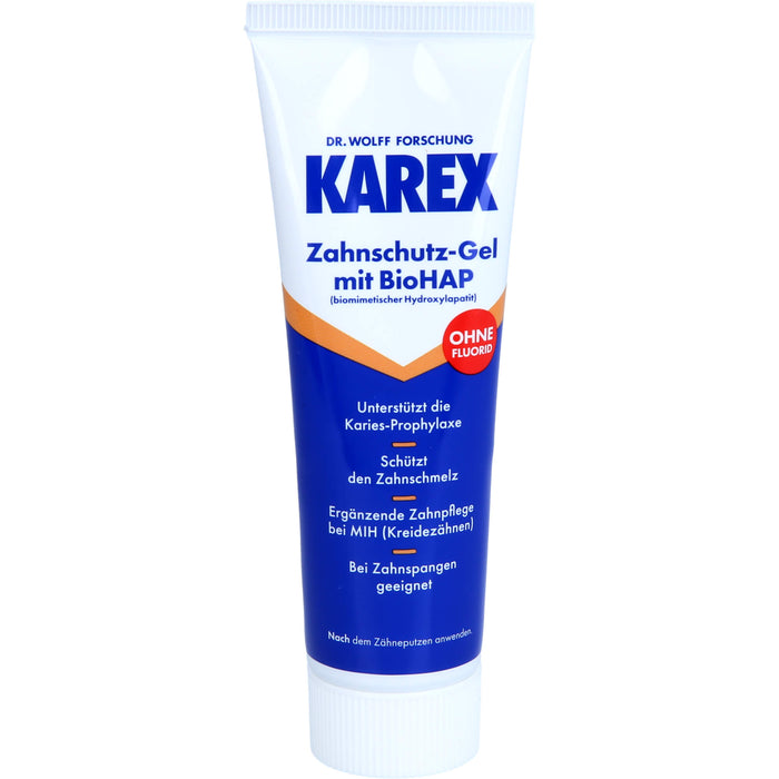 Karex Zahnschutz-Gel mit BioHAP unterstützt die Karies-Prophylaxe, 50 ml Gel