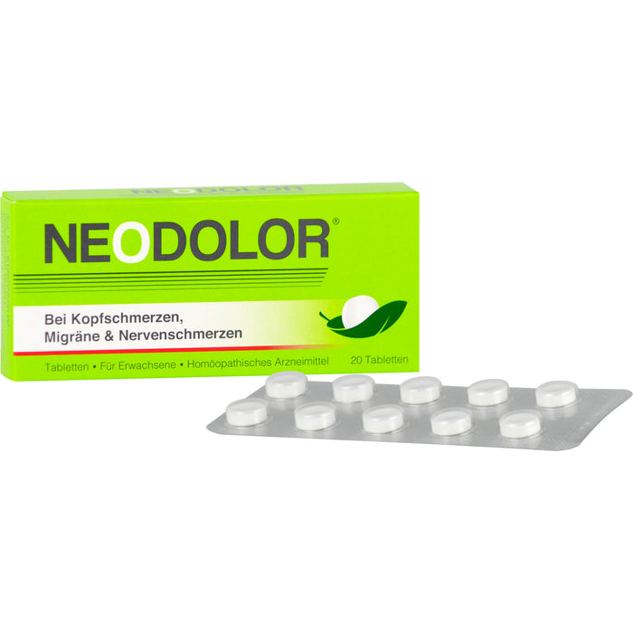 Neodolor Tabletten bei Kopfschmerzen, 20 pc Tablettes