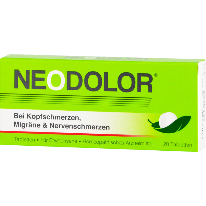 Neodolor Tabletten bei Kopfschmerzen, 20 pc Tablettes