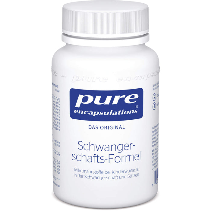 Pure Encapsulations Schwangerschafts-Formel Bei Kinderwunsch, in der Schwangerschaft und Stillzeit, 30 St. Kapseln