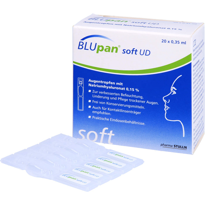 BLUpan soft UD Augentropfen, 20 St. Einzeldosispipetten