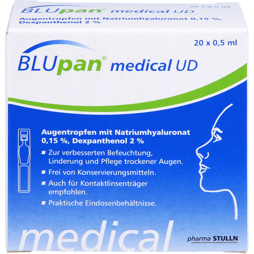 BLUpan medical UD Augentropfen 0,5 ml, 20 St. Lösung
