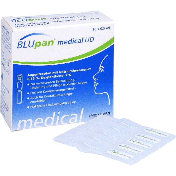 BLUpan medical UD Augentropfen 0,5 ml, 20 St. Lösung