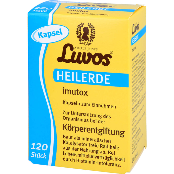 Luvos Heilerde imutox Kapseln bindet Schadstoffe, 120 St. Kapseln