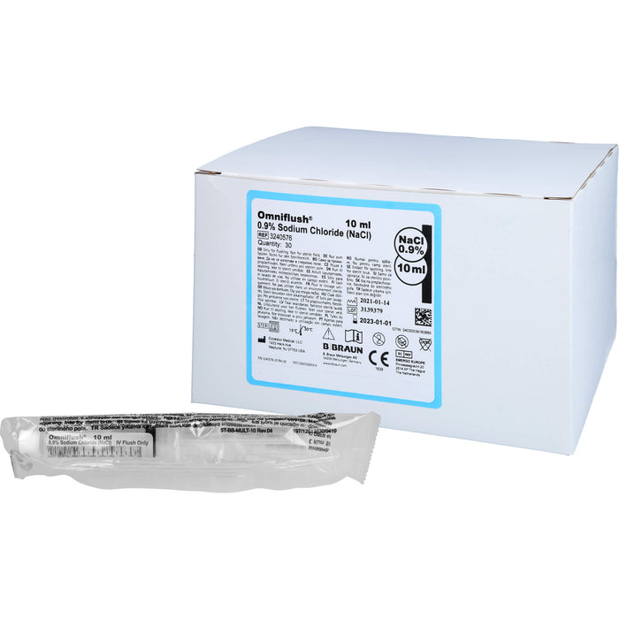 Omniflush 10 ml mit NaCl 0,9%, 30 St. Einzeldosisbehältnisse