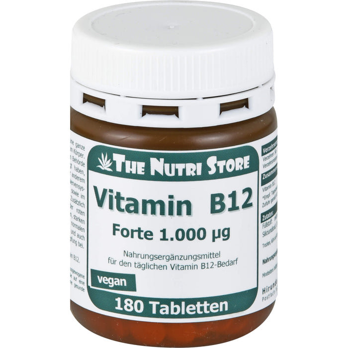 The Nutri Store Vitamin B12 forte 1000 ug Tabletten, 180 St. Tabletten