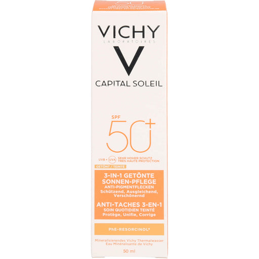 VICHY Capital Soleil 3-in-1 getönte Sonnenpflege LSF 50+, 50 ml Creme