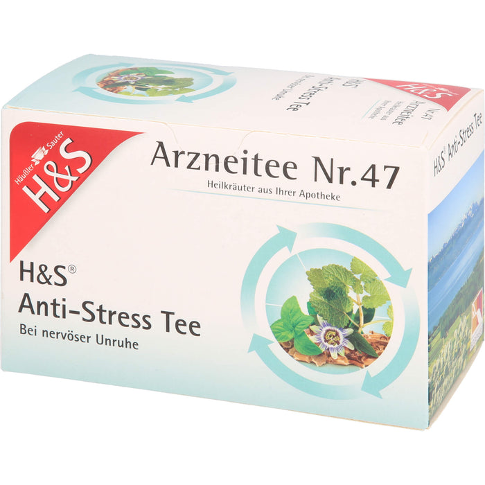 H&S Arzneitee Nr. 47 Anti-Stress Tee bei nervöser Unruhe, 20 pcs. Filter bag